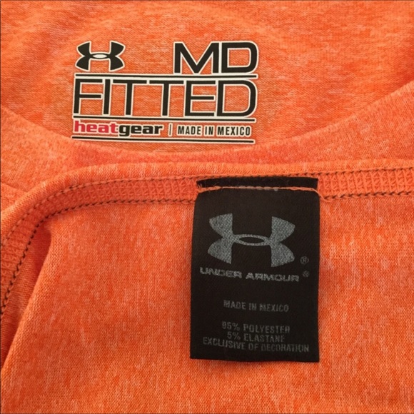 UNDER ARMOUR | Fitted Heat Gear Athletic Top SZ M - Picture 6 of 7